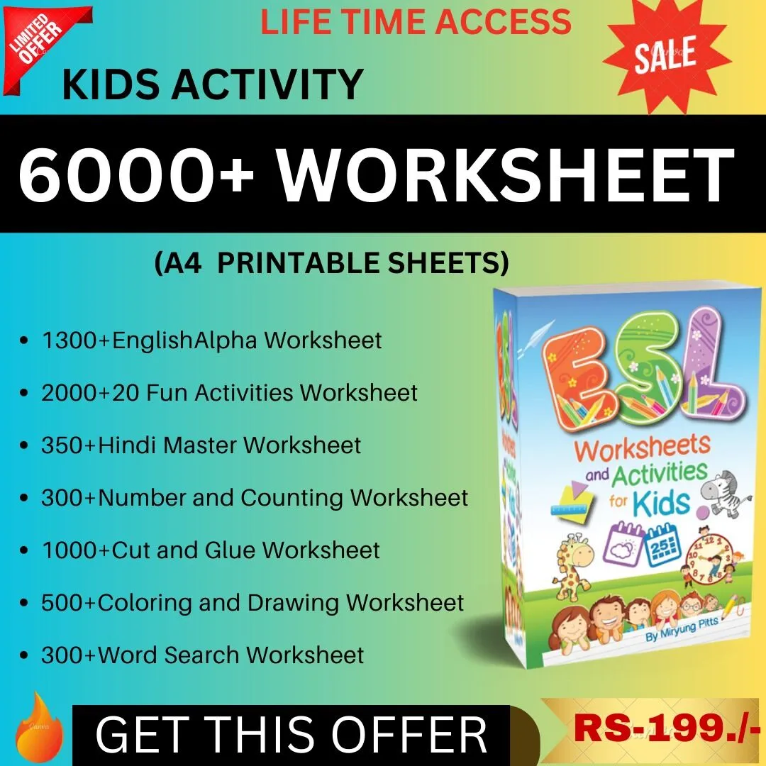6000+ Kids Activity Worksheets