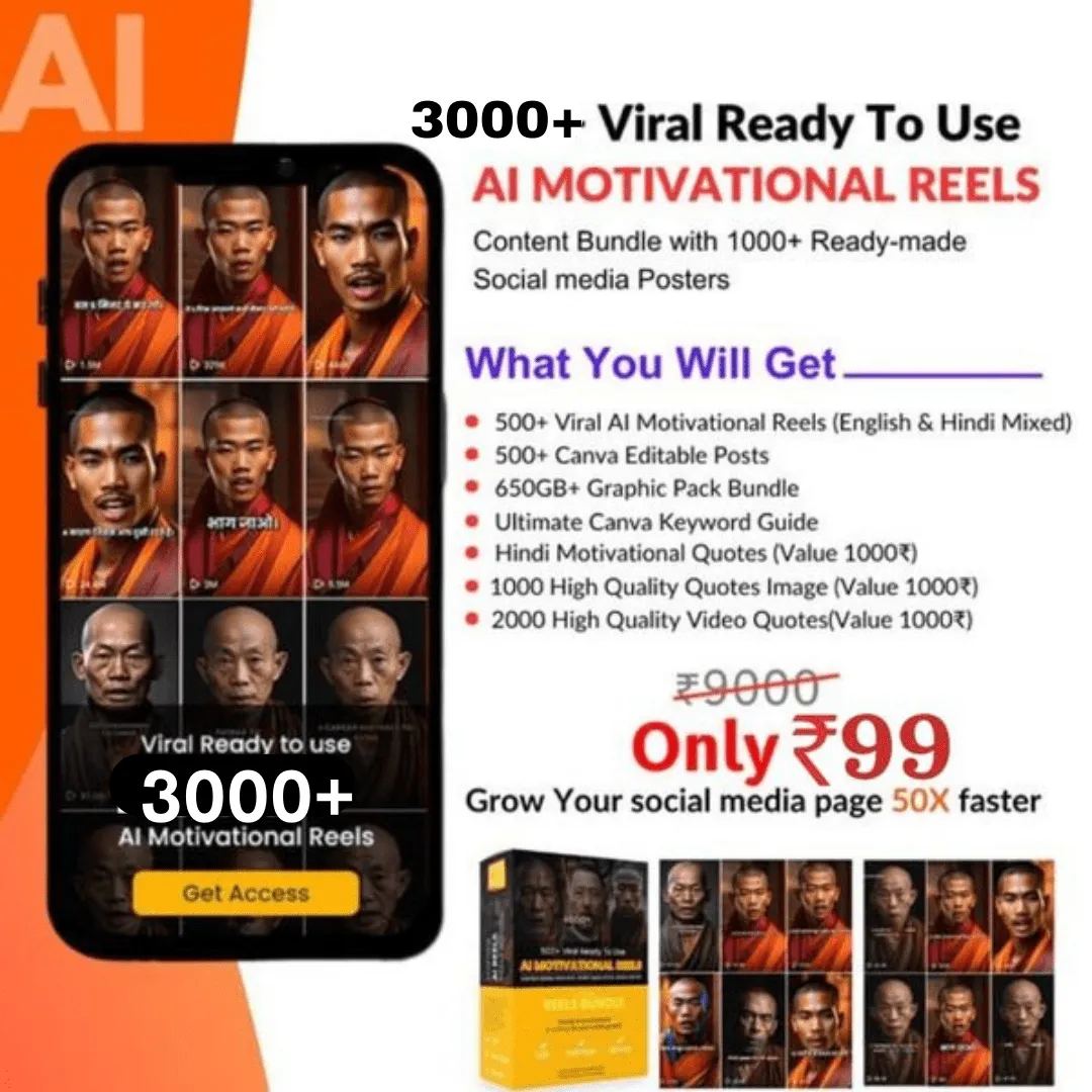 3000+ AI Motivational Reels